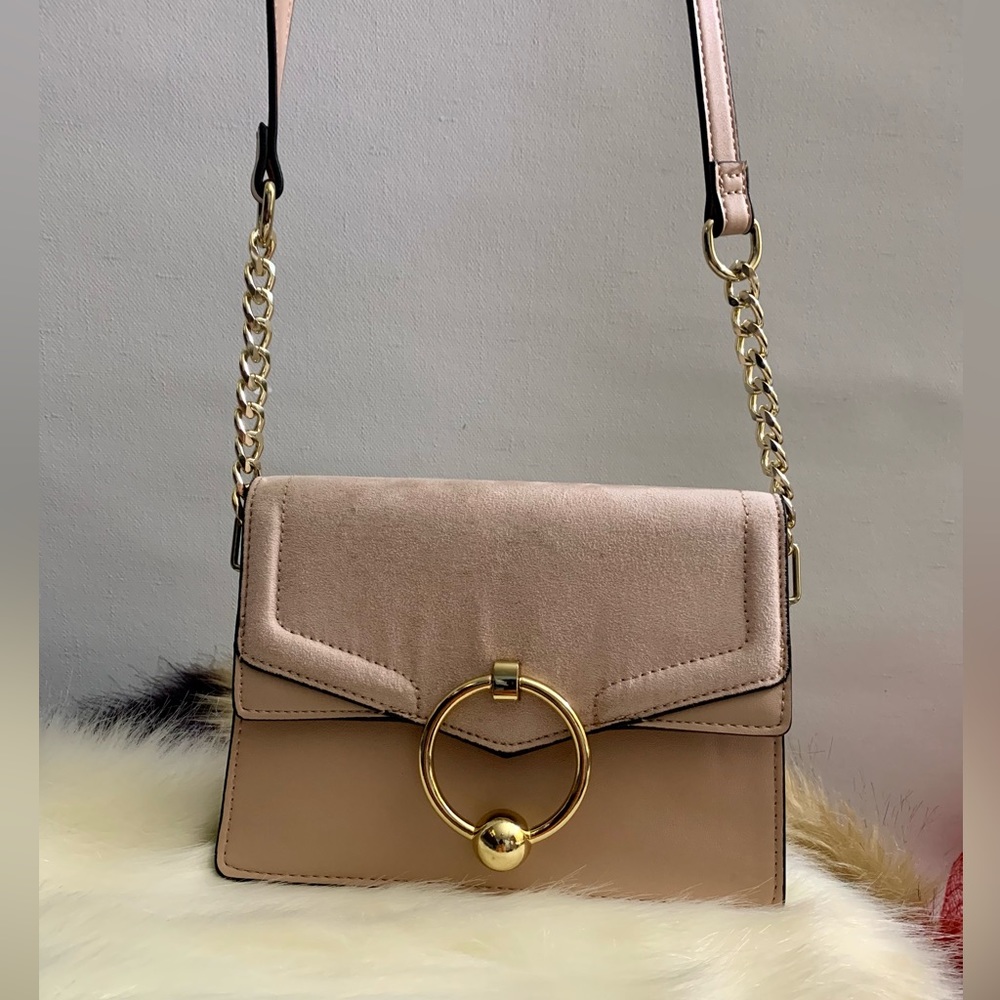 🍀 Topshop Bag Womens Leather Crossbody Shoulder Sling Clutch Gold Chain 🍀#TOP - Picture 14 of 16